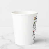 Italian Wedding Whimsical Hand Drawn Amalfi Coast  紙コップ (右)