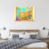 Italian Window Canvas Wall Art キャンバスプリント (インサイチュ (寝室))
