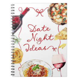 Italian Wine Pizza Date Night Ideas ノートブック