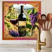 Italian Wine Themed Tuscan Ceramic Tile タイル