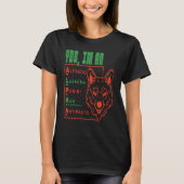 Italian Wolf Alpha  Pasta  Animal Pup Tシャツ (正面)