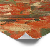 Italian Woman (La Morieri) by Corot ポスター (角)