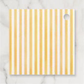 Italian Yellow Bow Holy Cannoli Baby Shower フェイバータグ (裏面)