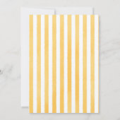 Italian Yellow Bow Sweet Holy Cannoli Baby Shower 招待状 (裏面)