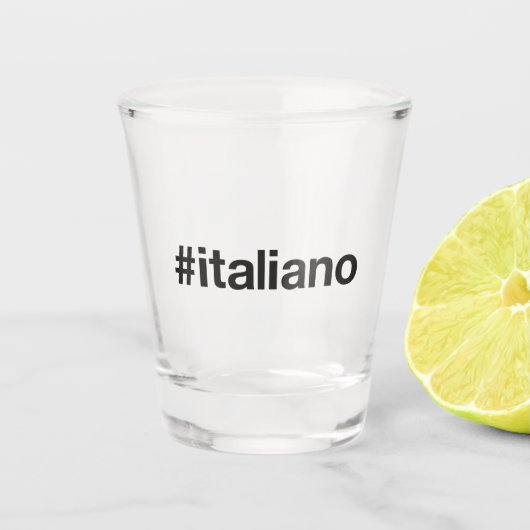 ITALIANOハッシュタグ ショットグラス (正面)