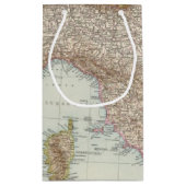 Italienのnordliche Halfteの北のイタリアの地図 スモールペーパーバッグ (裏面)
