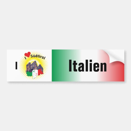 Italien - Italia Autoaufkleber バンパーステッカー (正面)