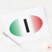 Italien – Italia Kleber 楕円形シール (封筒)