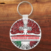 Italien Italienisch Schweizer Schweiz Baum Wurzel キーホルダー (正面)