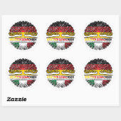 Italienisch Italienisch Deutsch Deutschland Baum ラウンドシール (シート)