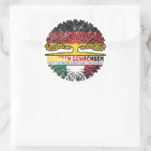 Italienisch Italienisch Deutsch Deutschland Baum ラウンドシール (バッグ)