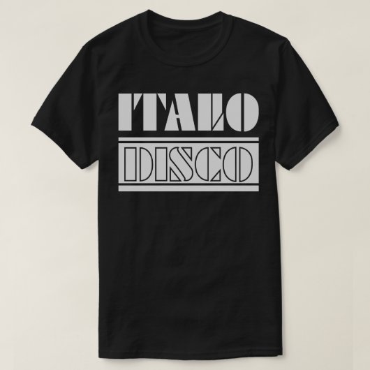 ITALO DISCO 90sミュージック Tシャツ (デザイン正面)