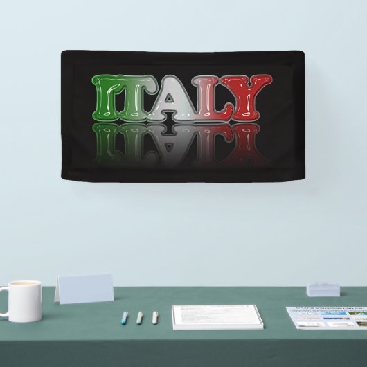 ITALY文字（反射） 横断幕 (トレードショー)