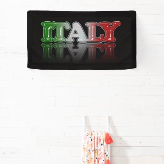 ITALY文字（反射） 横断幕 (インサイチュ)