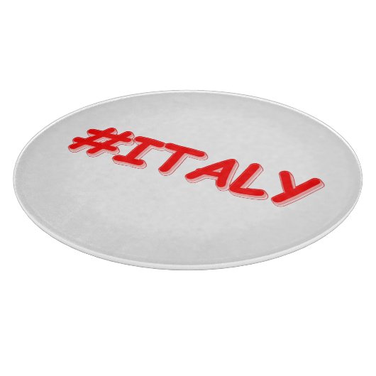 「#ITALY」かわいいデザイン。買今 カッティングボード (角)