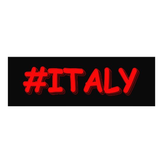 「#ITALY」かわいいデザイン。買今 フォトプリント            (正面)