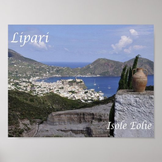Italy - Aeolian Islands - Lipari - ポスター (正面)