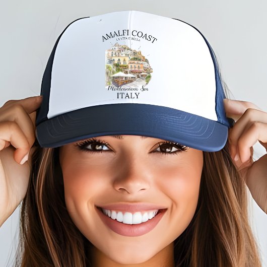 Italy Amalfi Coast Souvenir – La Vita è Bella  キャップ