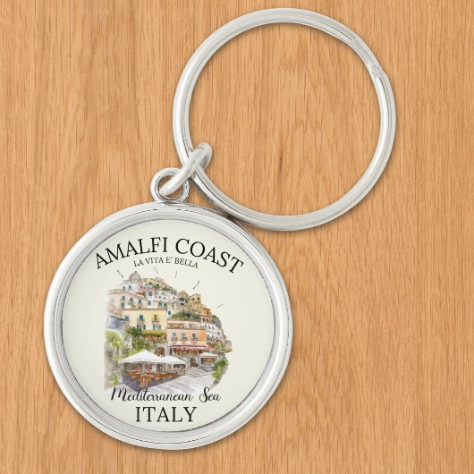 Italy Amalfi Coast Souvenir – La Vita è Bella キーホルダー