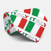 Italy and Italian Flag Tiled Diagonally ネクタイ (ロール)