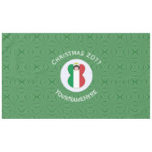 Italy Angel Christmas Flag Personalize Horizontal テーブルクロス (正面(横))
