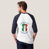 Italy Angel Hanukkah Flag Personalize Long Sleeve Tシャツ (裏面フル)