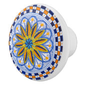 Italy Art Antico Deruta Mediterraneo Bloom Artisan セラミックノブ (右)