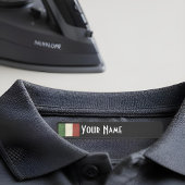Italy Art Deco Flag | Custom Iron-On Name Label ラベル