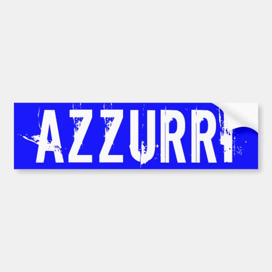 Italy "AZZURRI" バンパーステッカー (正面)