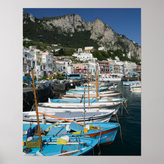 ITALY, Campania, (Bay of Naples), CAPRI: Marina ポスター (正面)