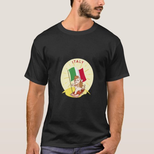 Italy Cat Fries Tシャツ (正面)