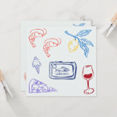 Italy Coastal Food カード (正面/裏面インサイチュ)