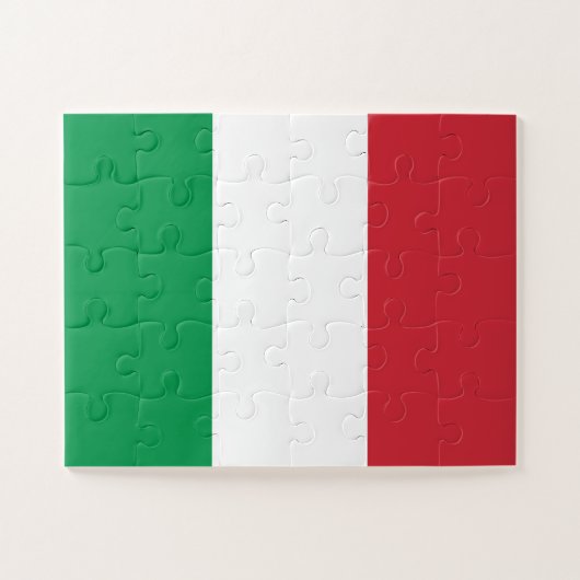 Italy Flag ジグソーパズル (横)