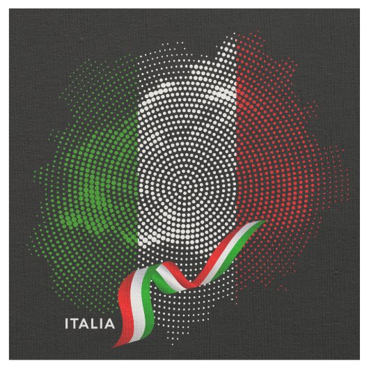 Italy flag ファブリック (クローズアップ)