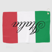 Italy Flag Italian Pride Europe Country ゴルフタオル (横)