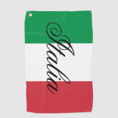 Italy Flag Italian Pride Europe Country ゴルフタオル (正面)
