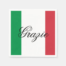 Italy Flag Italian Pride Europe Country スタンダードカクテルナプキン