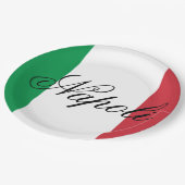 Italy Flag Italian Pride Europe Country ペーパープレート (アングル)