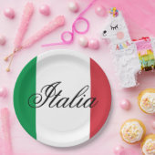 Italy Flag Italian Pride Europe Country ペーパープレート (パーティー)