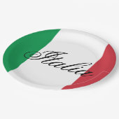 Italy Flag Italian Pride Europe Country ペーパープレート (アングル)