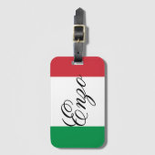 Italy Flag Italian Pride Europe Country ラゲッジタグ (正面縦)
