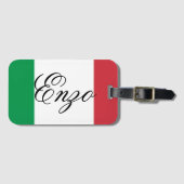 Italy Flag Italian Pride Europe Country ラゲッジタグ (正面横)