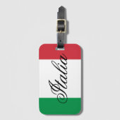 Italy Flag Italian Pride Europe Country ラゲッジタグ (正面縦)