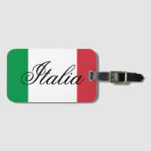 Italy Flag Italian Pride Europe Country ラゲッジタグ (正面横)