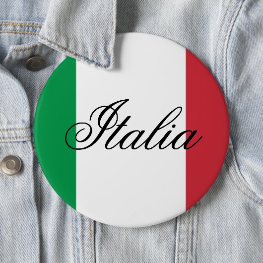 Italy Flag Italian Pride Europe Country 缶バッジ (インサイチュ)