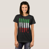 Italy flag love proud Italian people BACKPRINT Tシャツ (正面フル)