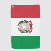 Italy flag phone case ゴルフタオル (正面)