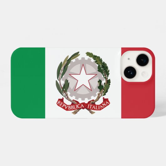 Italy flag phone case iPhoneケース (裏面横)