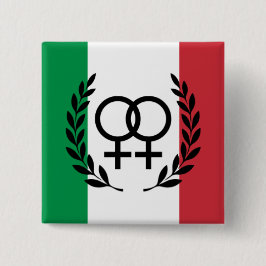 italy flag Sapphic Symbol badge 缶バッジ