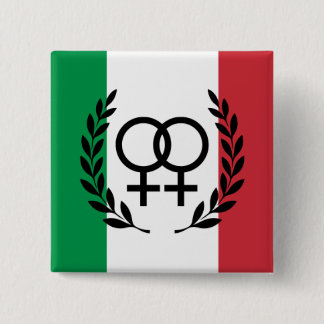 italy flag Sapphic Symbol badge 缶バッジ